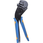 TE Connectivity Tetra-Crimp Hand Ratcheting Crimp Tool for PIDG Splices, PIDG Terminals, Plasti-Grip Terminals