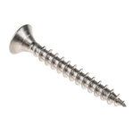 Pozidriv Countersunk Stainless Steel Wood Screw, A2 304, 5mm Thread, 40mm Length