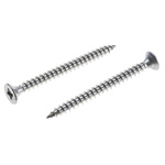 Pozidriv Countersunk Stainless Steel Wood Screw, A2 304, 6mm Thread, 70mm Length