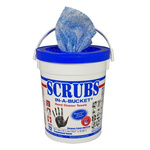 SCRUBS® Wet Hand Wipes for Hand Cleaning Use, Bucket of 72