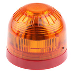Klaxon Amber Beacon, 10 → 60 V dc, Base Mount, Xenon Bulb