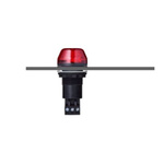 AUER Signal IBS Series Red Multiple Effect Beacon, 12 V ac/dc, Base Mount, Panel Mount, LED Bulb, IP65