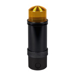 Schneider Electric XVBL Series Yellow Flashing Beacon, 24 V, Base Mount