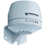 Werma 126 Series Wall Mount Electronic Sounder, 12 → 24 V, 105dB at 1 m, IP65, DC, 4-Tone