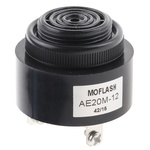 Moflash AE20M Series Panel Mount Buzzer, 12 V, 95dB at 1 m, IP55, DC, 2-Tone