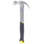 Stanley Carbon Steel Claw Hammer with Fibreglass Handle, 450g