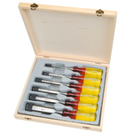 Irwin 6 Piece Steel Bevel Edge Chisel Set, 6.36 mm, 9.53 mm, 12.7 mm, 19.05 mm, 25.04 mm, 31.75 mm Blade Width