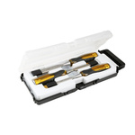 Stanley 3 Piece Carbon Steel Wood Chisel Set, 370mm Length, 10 mm, 15 mm, 25 mm Blade Width