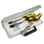 Stanley 3 Piece Carbon Steel Wood Chisel Set, 12.0 mm, 18 mm, 25 mm Blade Width