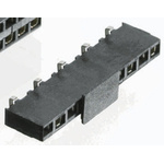 TE Connectivity, AMPMODU HV100 2.54mm Pitch 3 Way 1 Row Straight PCB Socket, Surface Mount, Solder Termination