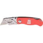 RS PRO Safety Knife with Straight Blade, Retractable