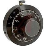 Dial, Easy to Read, 20 Turn, Black; MF-46B and MFA46L-1/4