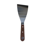 Wood 75mm Putty Knife Scraper  With Polished Blade