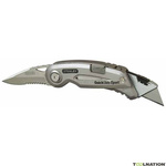 Stanley Knife with Double-Sided Blade, Retractable, 76mm Blade Length