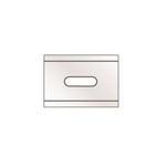MARTOR Steel Square Safety Knife Blade, 26 x 18.5 x 0.4 mm, 10 per Package