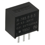Recom Through Hole Switching Regulator, 5V dc Output Voltage, 6.5 → 32V dc Input Voltage, 500mA Output Current