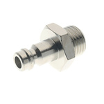 RS PRO Pneumatic Quick Connect Coupling Nickel Plated Brass 1/4in 1/4in Threaded