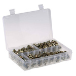 RS PRO Grease Nipple Kit Contains H1 Straight 1/4 in BSP (x50); H2-45 1/4 in BSP (x50); H3-90 1/4 in BSP (x50); Box