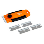 Bahco Plastic Window Scraper, 1 Scraper + 4 Blades piece