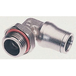 Legris Threaded-to-Tube Elbow Connector G 3/8 to Push In 10 mm, 3699 Series, 20 bar