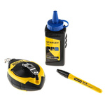 Stanley 30m Chalk Line & with blue Chalk Powder