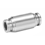 SMC Tube-to-Tube Pneumatic Straight Tube-to-Tube Adapter, Push In 16 mm to Push In 16 mm