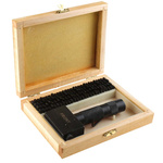 RS PRO 3.2mm x 113 Piece Engraving Punch Set, (Blanks (x12), Holder, Individual Punches (x100))