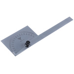 PEC 180° Metric Protractor, 6 in Steel Blade