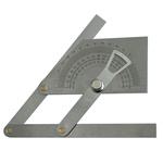 0 - 180° Imperial, Metric  Vernier  Bevel Angle Protractor, 160 mm Stainless Steel Blade