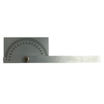 0 - 180° Imperial, Metric  Vernier  Bevel Protractor, 195 mm Steel Blade