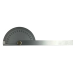 0 - 180° Imperial, Metric  Vernier  Bevel Protractor, 195 mm Steel Blade