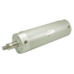 SMC Pneumatic Roundline Cylinder 63mm Bore, 150mm Stroke, CDG1 Series, Double Acting