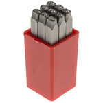 RS PRO 3mm x 9 Piece Engraving Number Punch Set, (0 → 8)