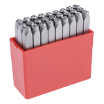 RS PRO 4mm x 27 Piece Engraving Letter Punch Set, (Letters: A → Z)