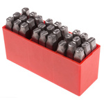 RS PRO 8mm x 27 Piece Engraving Letter Punch Set, (Letters: A → Z)