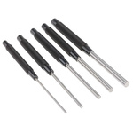 Starrett 5-Piece Punch Set, Pin Punch, 1/8 → 3/8 in Shank