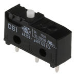 SPDT-NO/NC Button Microswitch, 6 A @ 250 V ac
