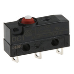 SPDT-NO/NC Button Microswitch, 10 A @ 250 V ac