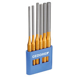 Gedore 6-Piece Punch Set, Pin Punch, 175 mm Overall
