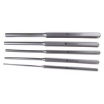 RS PRO 5-Piece Punch Set, Parallel Pin Punch, 3 → 9.5 mm Shank