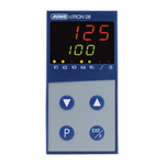 Jumo cTRON PID Temperature Controller, 96 x 48 (1/8 DIN)mm 1 (Analogue) Input, 3 Output Logic, Relay, 110 → 240