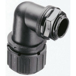 Adaptaflex M25 90° Elbow Cable Conduit Fitting, Black 25mm nominal size