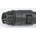 Adaptaflex M20 Push In Coupler Cable Conduit Fitting, Black 16mm nominal size
