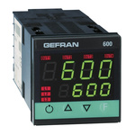 Gefran 600 PID Temperature Controller, 48 x 48 (1/16 DIN)mm, 4 Output Relay, 100 V ac, 240 V ac Supply Voltage ON/OFF