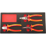 RS PRO 3-Piece Plier Set, 250 mm Overall