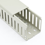 Betaduct Grey Slotted Trunking Lid - Closed Slot, W29 mm x D23mm, PVC