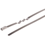 RS PRO Metallic Cable Tie 316 Stainless Steel Zig Zag, 200mm x 4.6 mm