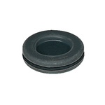 SES Sterling Black Polychloroprene 15.5mm Round Cable Grommet for Maximum of 9 mm Cable Dia.