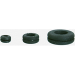 SES Sterling Black Polychloroprene 18mm Round Cable Grommet for Maximum of 12 mm Cable Dia.