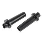 HellermannTyton Black PVC 8.8mm Round Cable Grommet for Maximum of 6.5 mm Cable Dia.